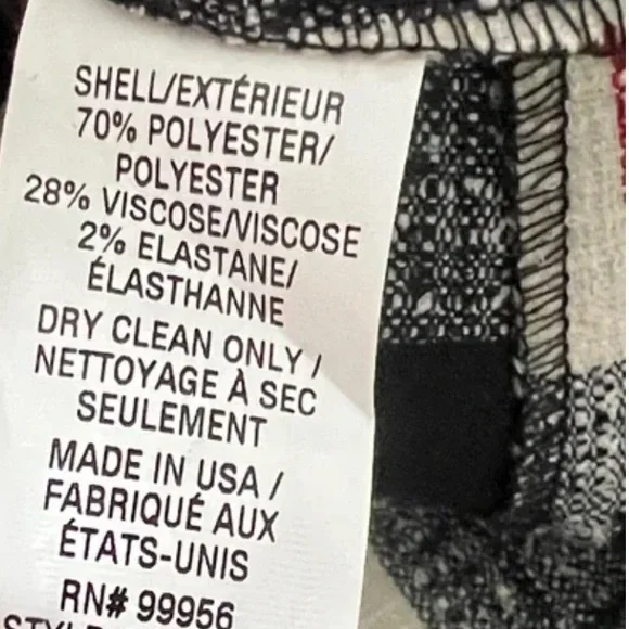 Shoshanna Classic Plaid Mini Black and White Checkered Dress 6 New - Picture 6 of 6